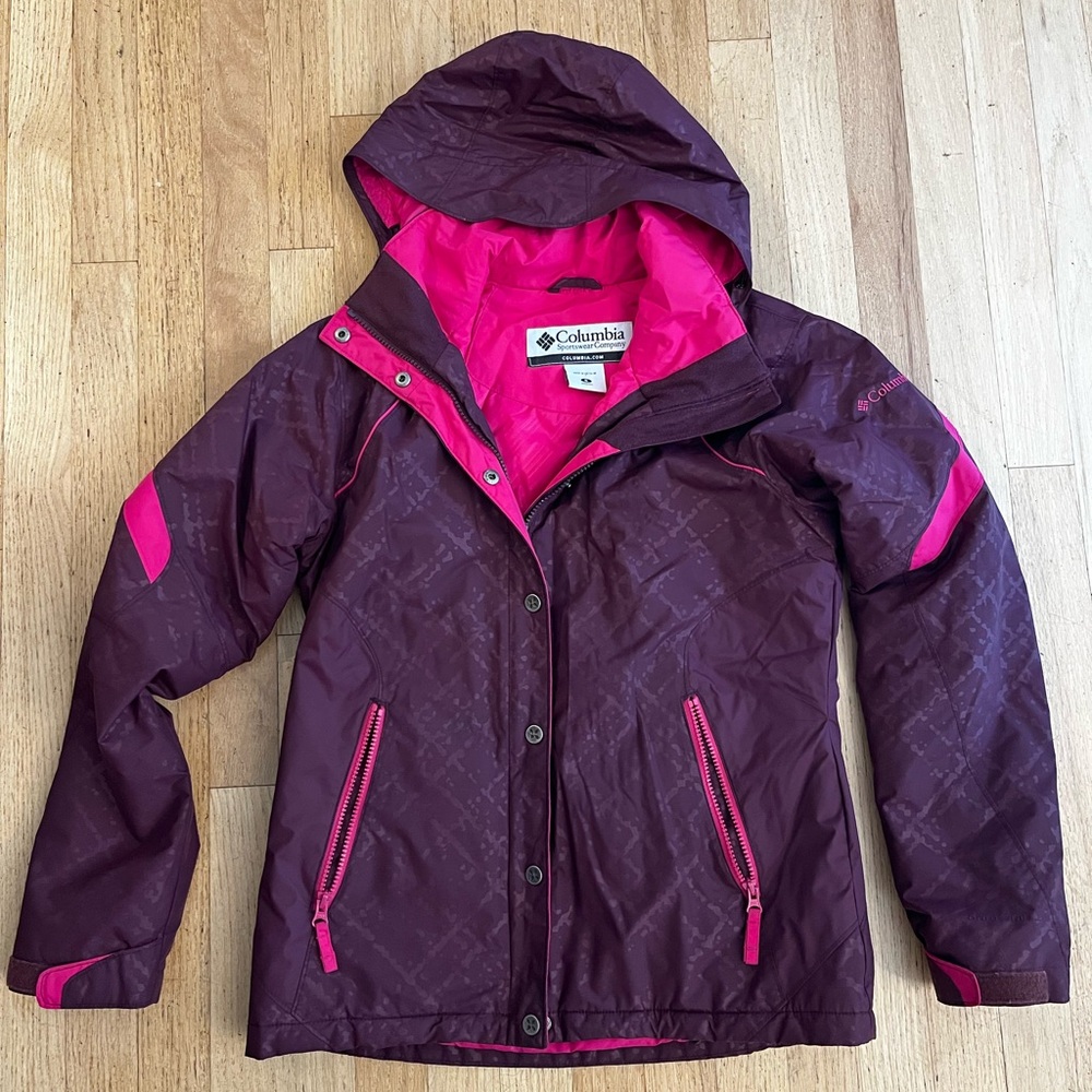 Columbia Kids' Raincoat in Purple and Pink